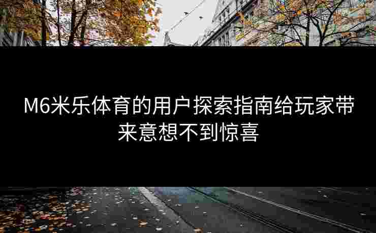 M6米乐体育的用户探索指南给玩家带来意想不到惊喜