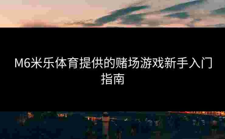 M6米乐体育提供的赌场游戏新手入门指南
