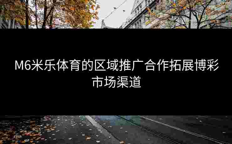 M6米乐体育的区域推广合作拓展博彩市场渠道