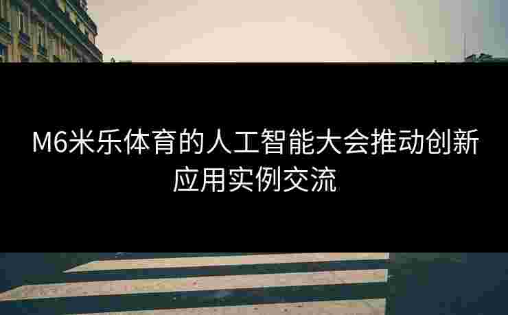 M6米乐体育的人工智能大会推动创新应用实例交流