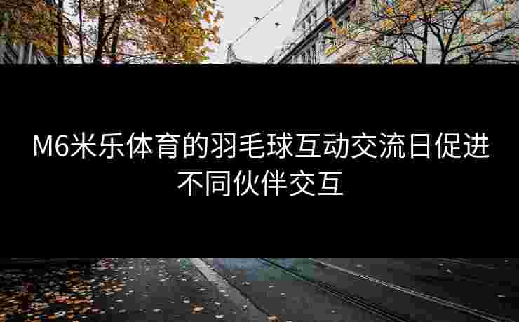 M6米乐体育的羽毛球互动交流日促进不同伙伴交互