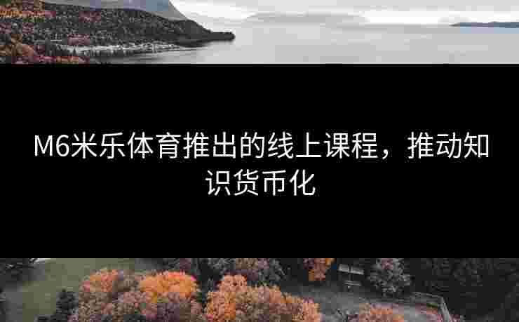 M6米乐体育推出的线上课程，推动知识货币化